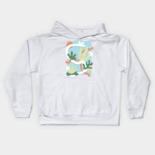 Coral sunset Kids Hoodie